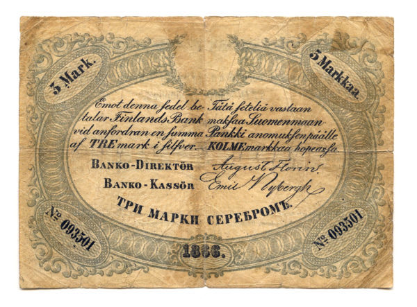 Harvinainen Suomen kansallismuseon kokoelmiin hankittu kotkaseteli esillä Kansallismuseossa